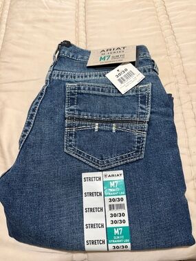 Ariat M7 Slim Fit Straight Leg Jeans - Blue